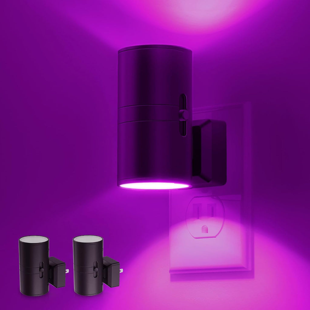 L LOHAS LED Purple Night Light, Purple Lights, Night Lights Plug into Wall