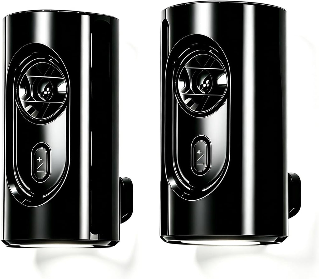 Plug in LED Night Light, Motion Sensor, Warm White Dimmable, Black 2 Pack