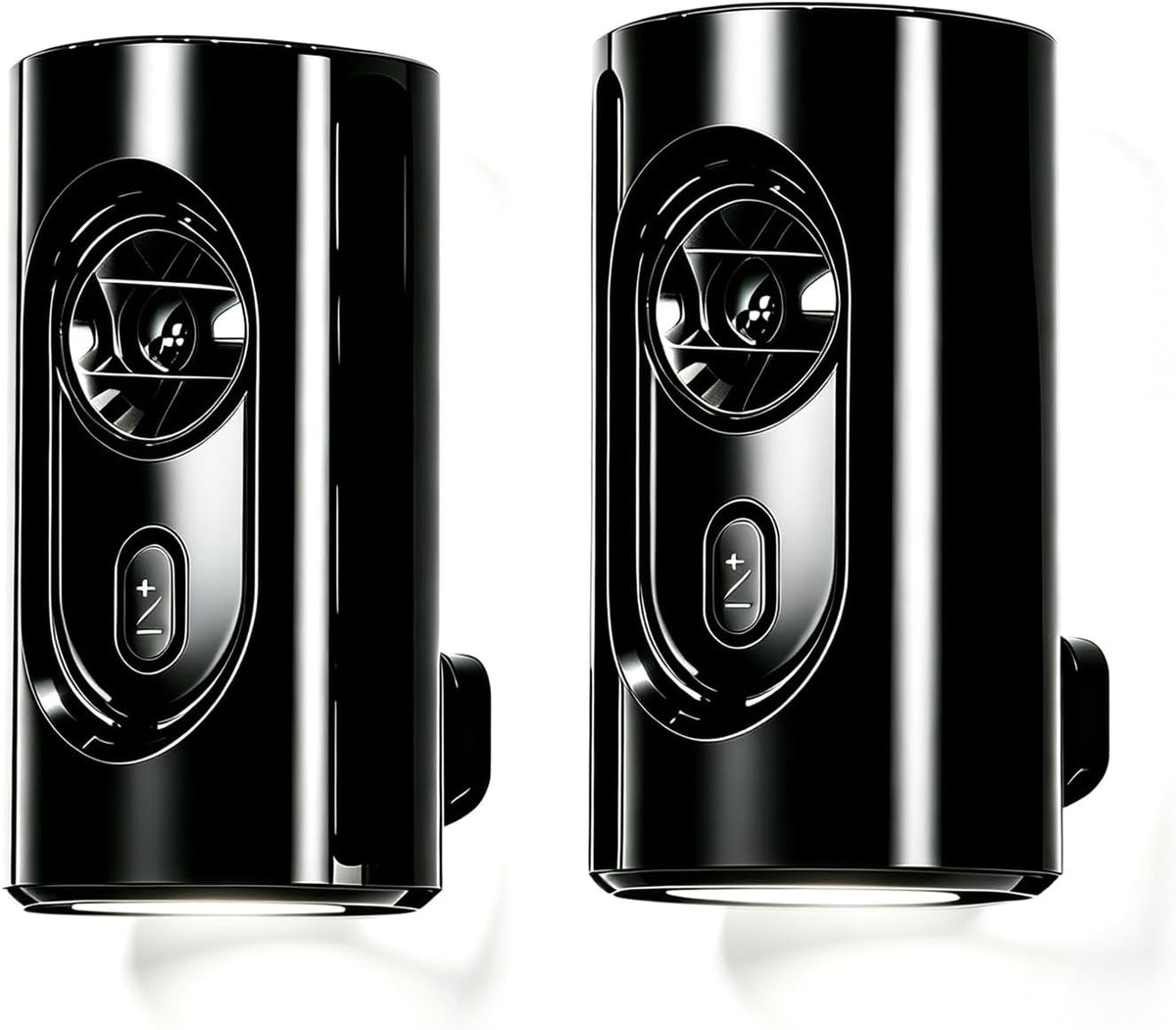 Plug in LED Night Light, Motion Sensor, Warm White Dimmable, Black 2 Pack