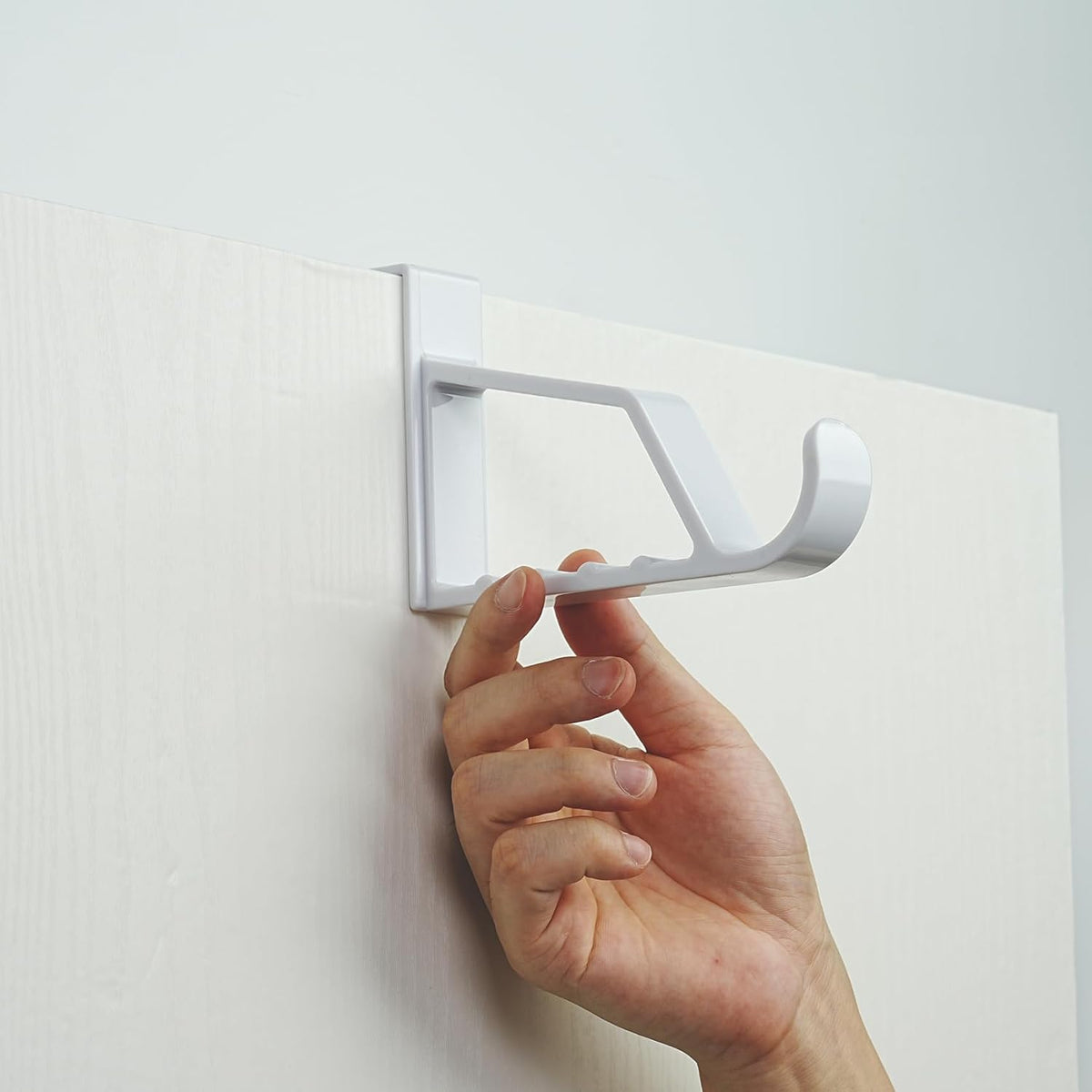 NewTalent 4pcs Over the Door Hanger Holder, 2 Pack Over The Door Hooks for Hangers, Door Hanger Hooks, Storage Organizers