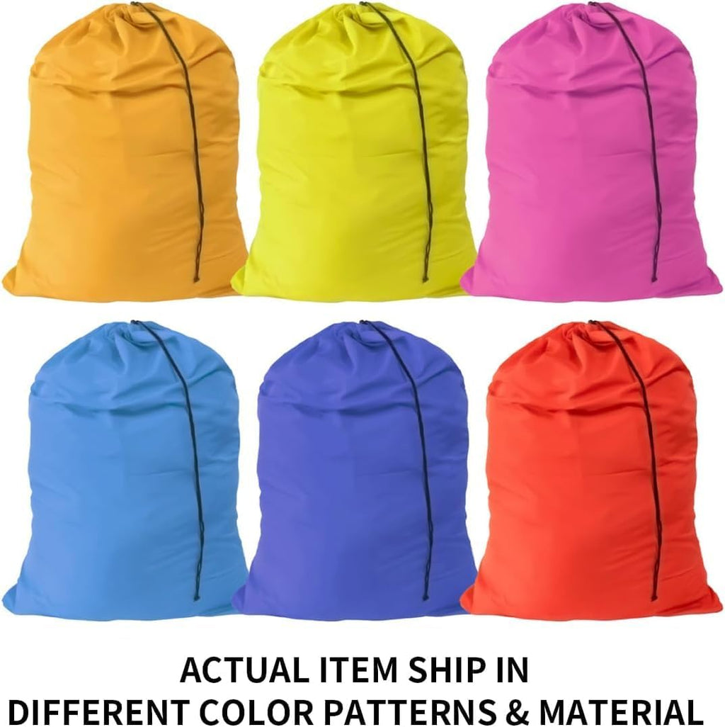 Pop Up Hampers 3 Pack with Laundry Bags 6 Pack, Varied Colors