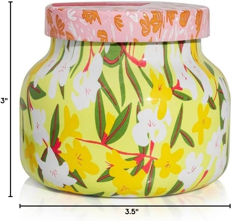 Capri Blue Scented Candles - Pattern Play Glass Jar Candles - Long Lasting Soy Wax Blend - Luxury Home Decor - Notes of Orchid, Jasmine, Gardenia & Floral Musk - Gifts for Women (Aloha Orchid, 8 oz)