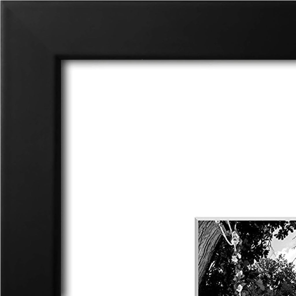 Americanflat 11x14 Picture Frame - Matted to 5x7 - Engineered Wood - Black