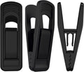 TOFIIGREM Hanger Clips Perfect for Velvet Hangers (Black, 40 PCS), Non-Slip Plastic Clips Pant Skirt Hanger Clips for Black Flocking Hangers