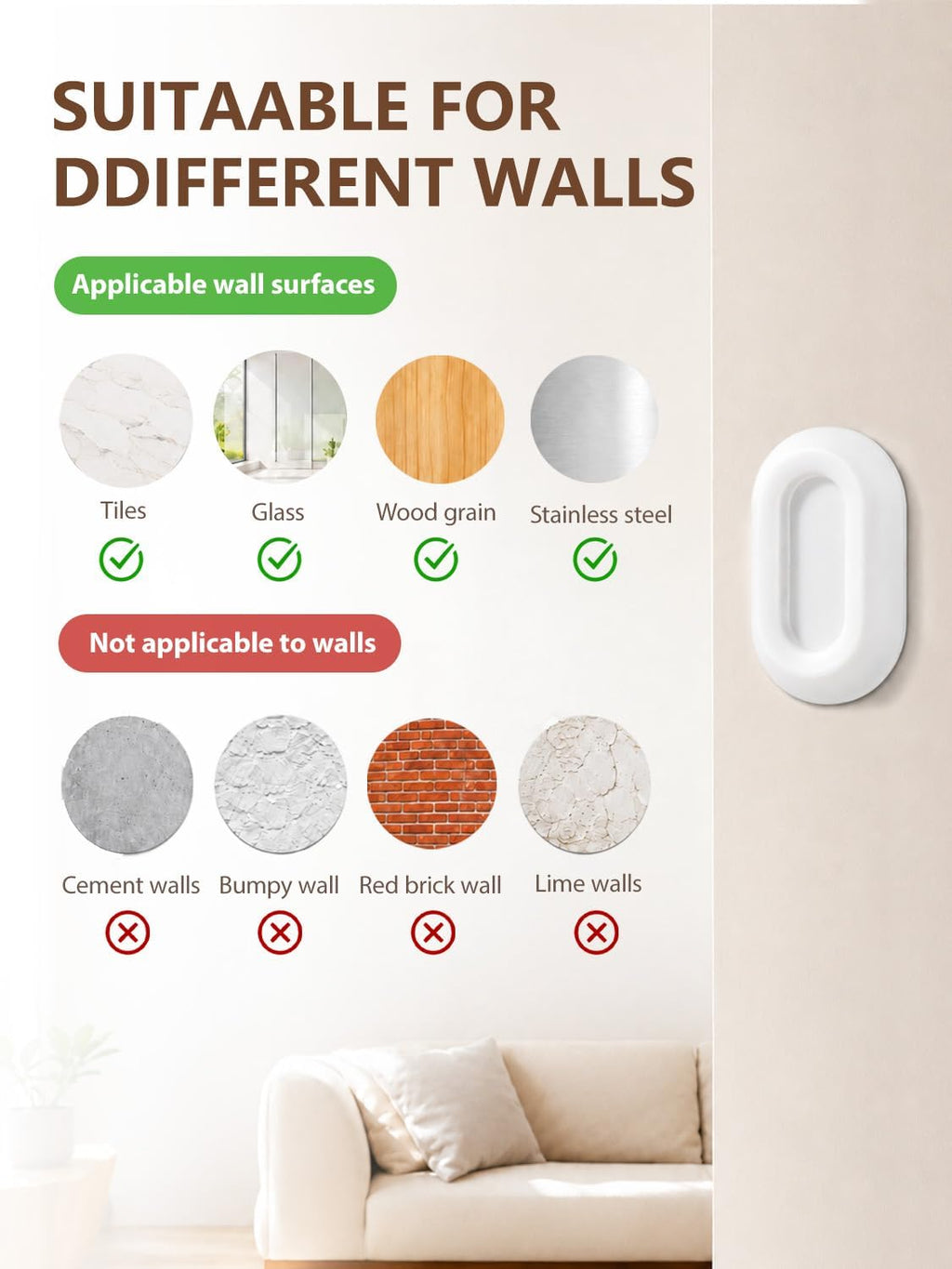 6 Pack Magnetic Remote Control Holder, No-Drill Wall Mount Organizer, Self-Adhesive Silicone Remote Caddy, for Bed,TV,Ceiling Fan,Air Conditioner Remotes Rv Storage And Organization, White