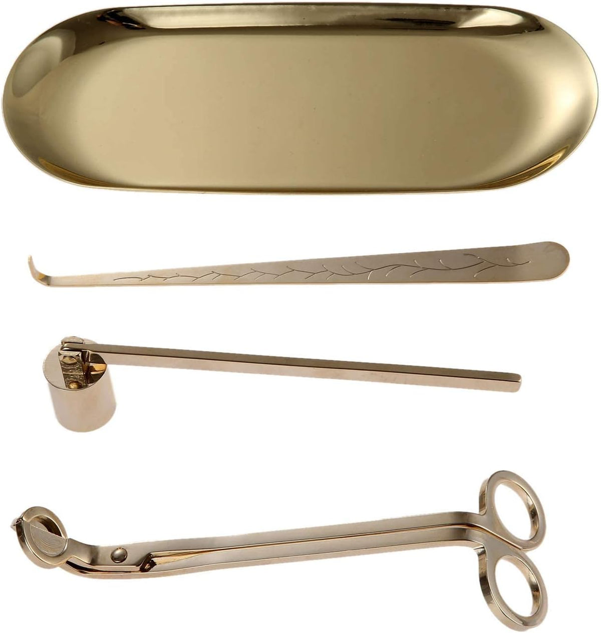 4-in-1 Stainless Steel Candle Care Kit for Candle Lovers, Gold