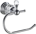 Silver Crystal Toilet Paper Holder, Chrome Bathroom Toilet Paper Roll Hanger Wall Mounted, Modern Toilet Tissue Holder Bathroom Accessory