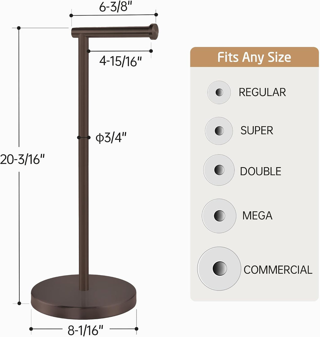 KES Bronze Toilet Paper Holder Stand, Heavy Base, 18/8 Stainless Steel