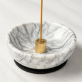 Natural Marble Incense Holder for Sticks – Handmade Incense Burner with 9 Holes, Ideal for Smudging, Meditation, and Aromatherapy – Large Size to Catch Ash, Perfect for Home Décor