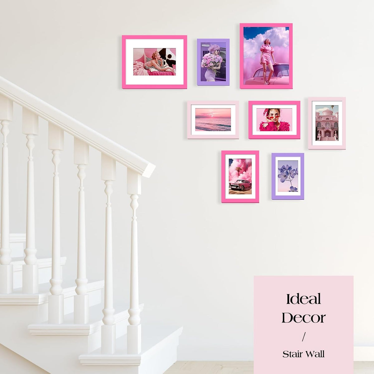 TWING Collage Picture Frames Wall Decor 10 Pack Multi Sizes