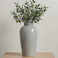 Large Modern Farmhouse Vase for Centerpieces, 11 Inch Tall Ceramic Vase - Glazed Textured Pottery Vases Home Decor, Side Table, Kitchen, Living Room Decor, Entryway, Mantel Decorations