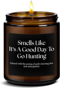 Hunters Gifts for Men - Funny Dad Husband Grandpa Friend Him Hunting Gift, Father's Day Christmas Birthday Anniversary Retirement Present Best Hunting Candle