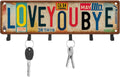 Love You Bye Key Holder Wall Mount Hook,Vintage Style,11.8 X 4