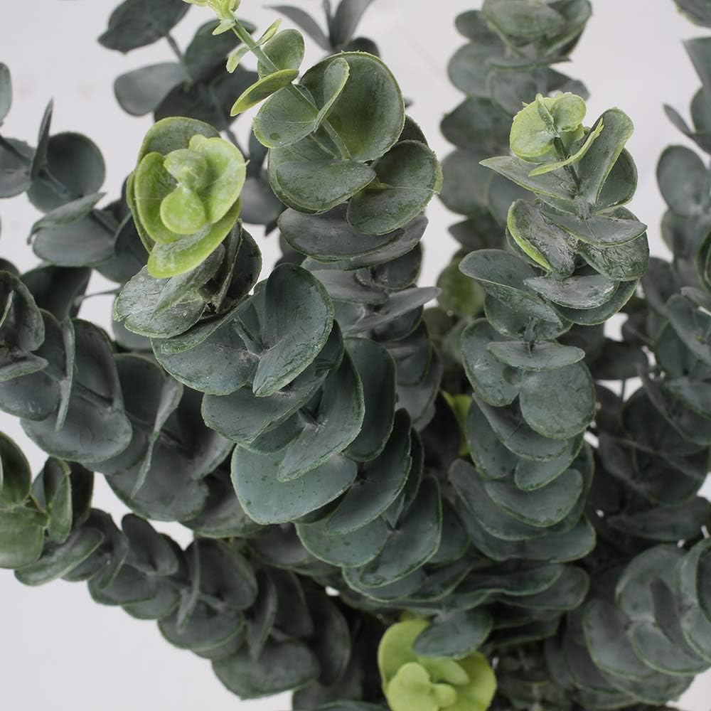 29'' Faux Eucalyptus Branches Spray Artificial Eucalyptus Leaves Long Stems Fake Flower Greenery Tall Plants Real Touch Flowers Eucalyptus for Wedding Bouquet Vase Floral Arrangement Decor 5 Pcs