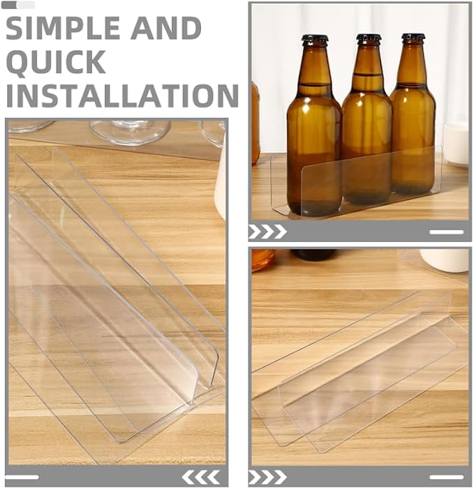 ULTECHNOVO 10-Pack L-Shaped Shelf Dividers 20.00X7.00X3.00cm/7.86X2.75X1