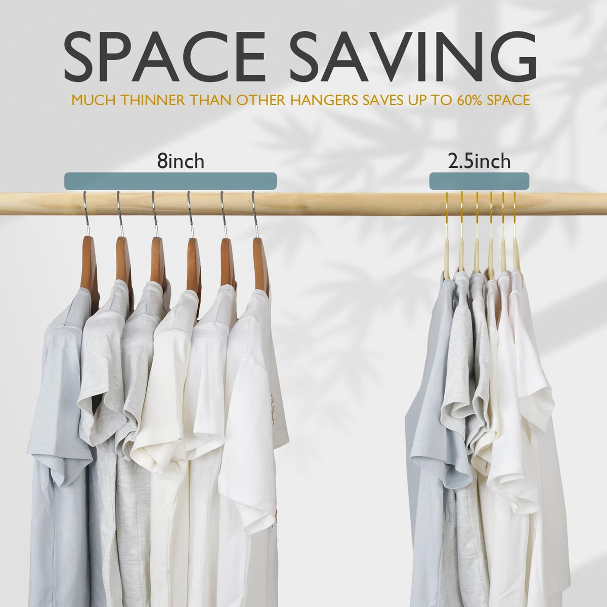 ManGotree Velvet Coat Hangers with 360° Swivel Gold Hook 36 Pack Beige
