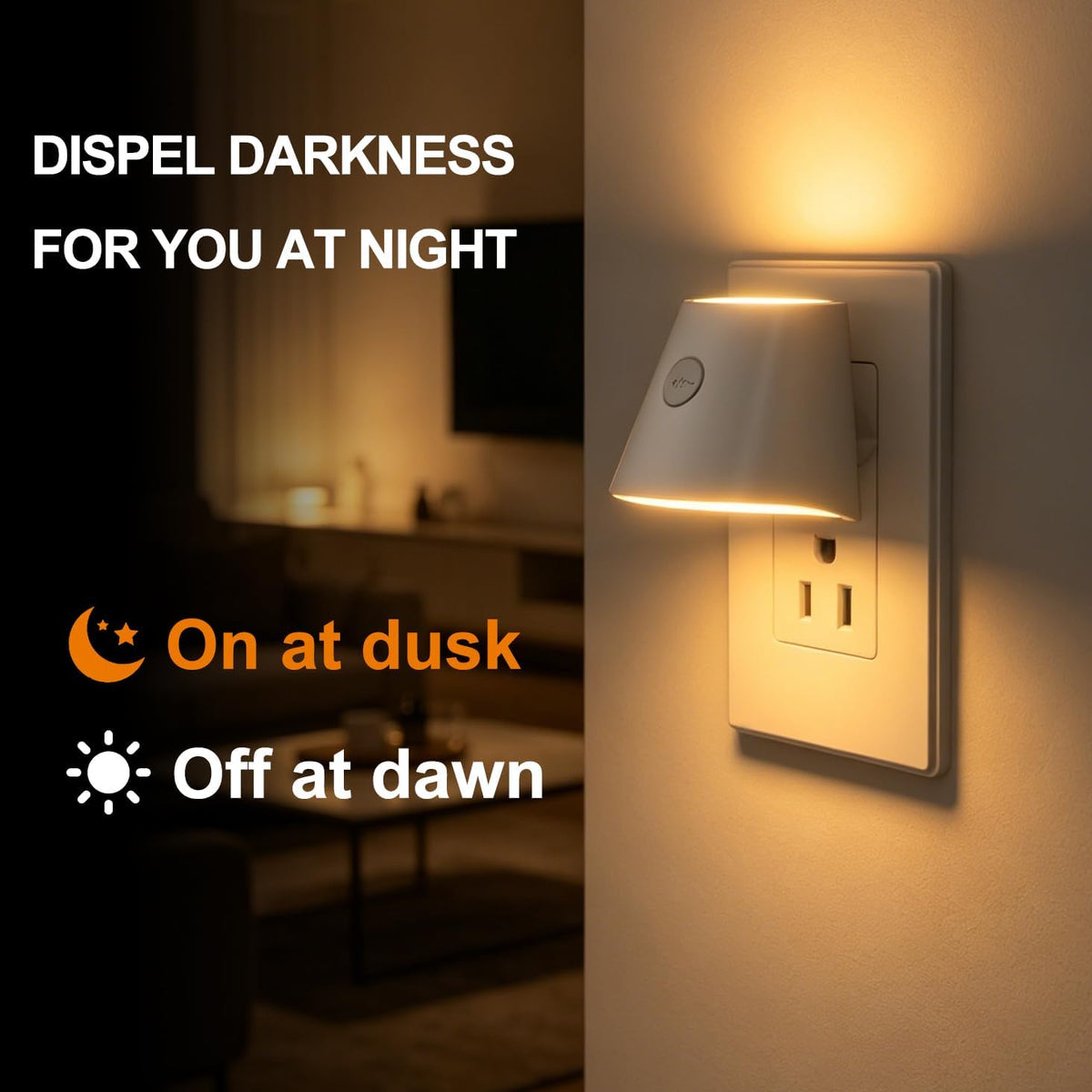 LED Night Lights Plug into Wall,Dusk to Dawn Sensor Night Light