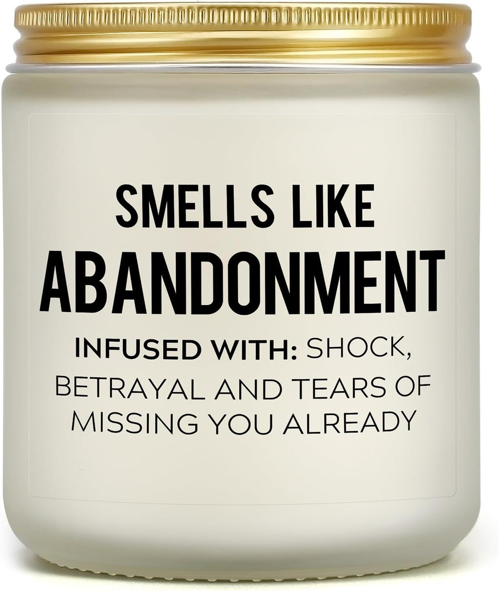 Farewell Gifts for Coworkers – Funny Leaving Gift Ideas for Retirement Moving Away Going Away Goodbye New Job, Miss You Candle for Women Female Men Boss Friends Work Bestie Neighbor (Lavender)