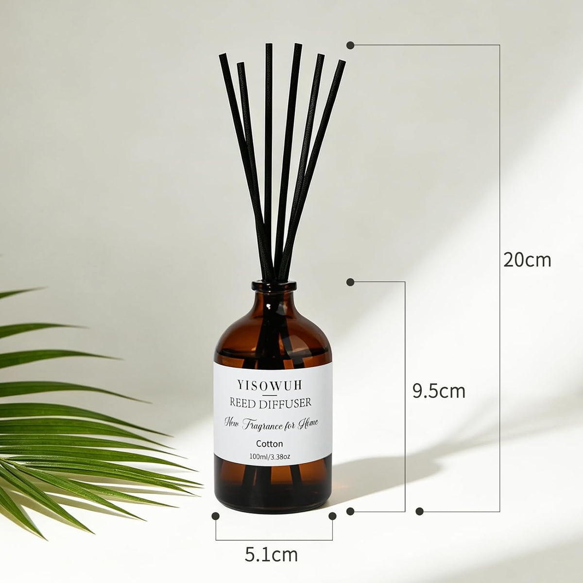Reed Diffuser Cotton 3.38oz (100ml) Air Freshener with Sticks