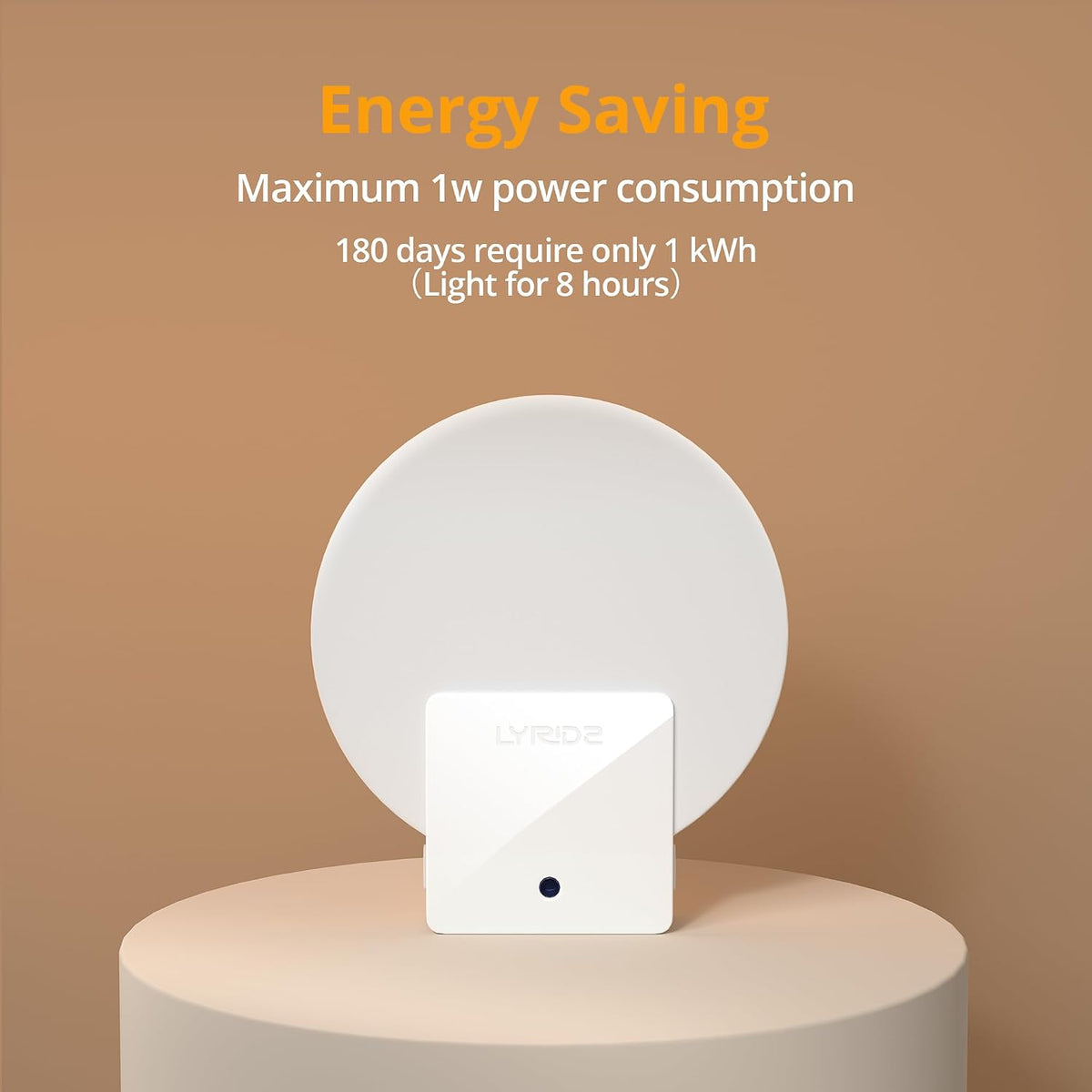 Lyridz Plug-in LED Backlit Night Light with Dusk-to-Dawn Sensor, 4-Pack
