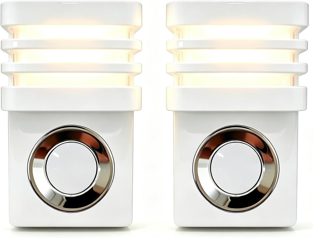 Plug-in Motion Sensor Night Light, Dusk to Dawn LED Outlet Light, 2 Pack