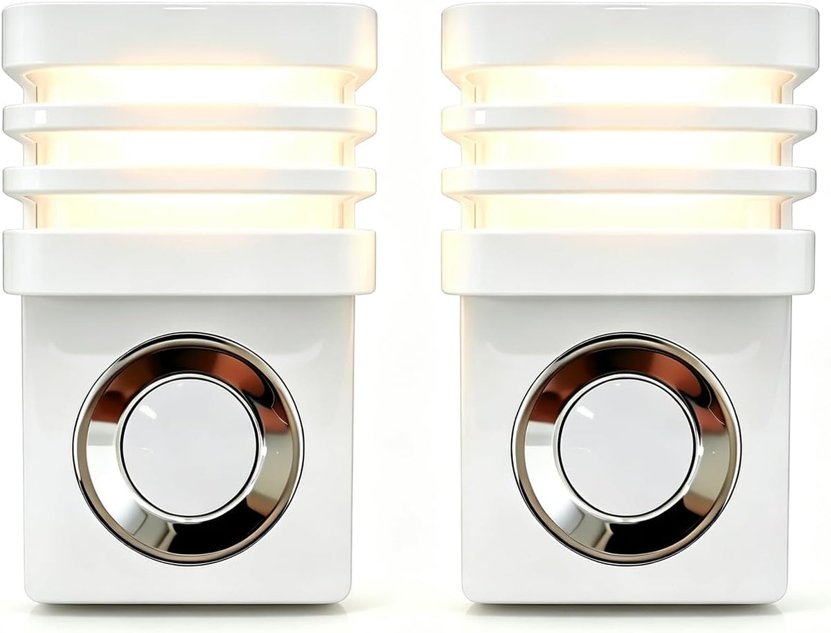 Plug-in Motion Sensor Night Light, Dusk to Dawn LED Outlet Light, 2 Pack
