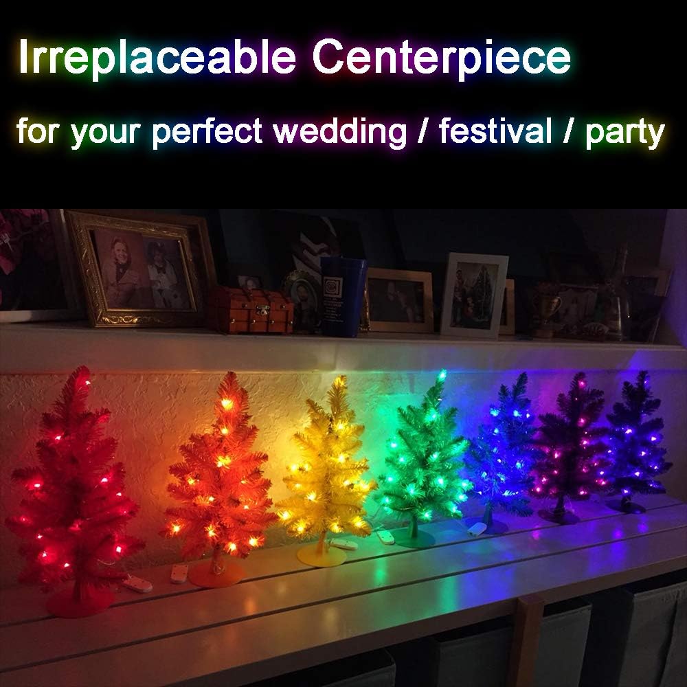 SunKite 8 Colors LED Fairy String Lights Battery Operated 16 Pack 20 LED 6.6 Ft Silver Copper Wire Firefly Starry Moon Lights Waterproof for DIY Bottle Jars Wedding Gifts Christmas Party Decor