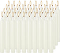 YOROXRG Set of 40 Ivory Candles Mini Unscented Taper Candles for Christmas,Household, Wedding, Rituals, Prayer, Birthdays, Meditation, Altar,Party and Home Décor Candlesticks - 4 Inch Tall