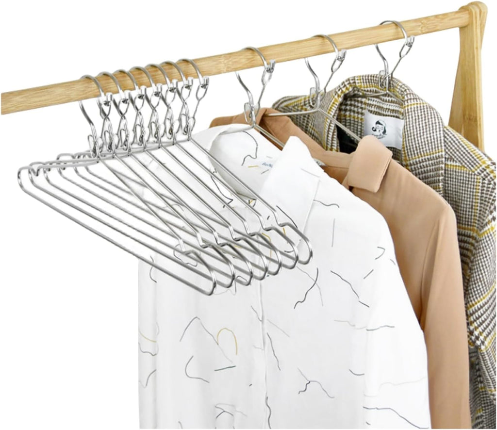 4mm Lockable Coat Hangers Heavy Duty Windproof Clothes Hanger