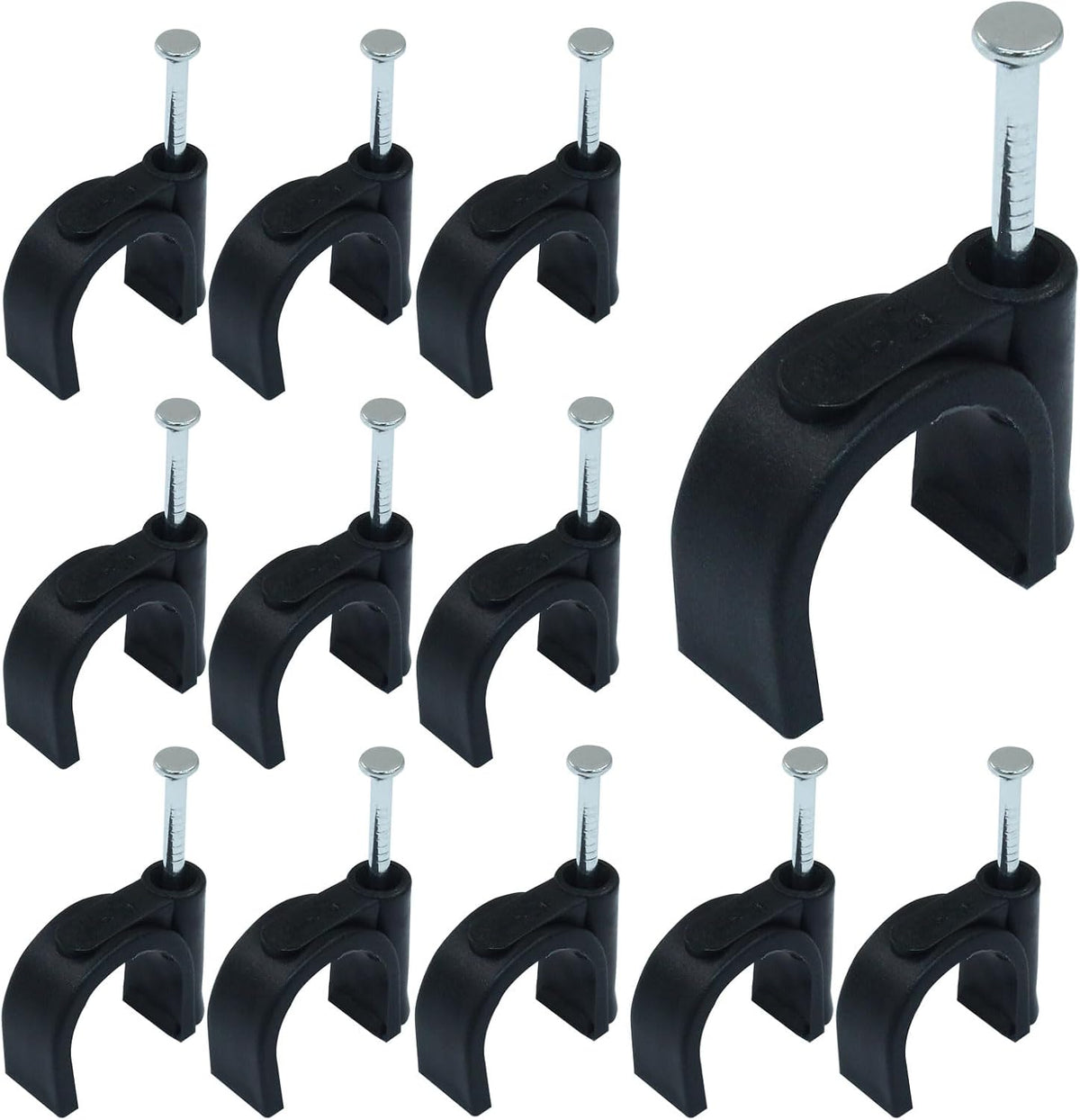 Waziaqoc 50 Pack 16mm Nail in Cable Clips