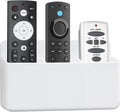 3 Slot Remote Control Holder, TV Remote Holder Wall Pen Storage Accessories for Home Office School (White)