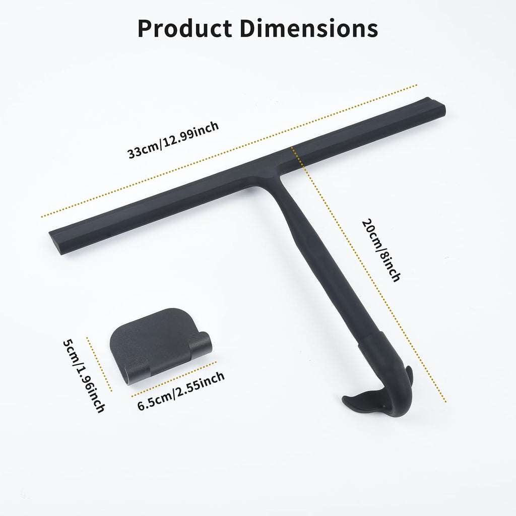 OTraki Silicone Shower Squeegee for Glass Doors 13 Inch Bathroom Squeegee