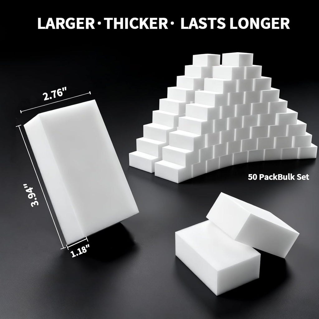 45+5 Bonus Extra Thick Melamine Foam Cleaning Pads