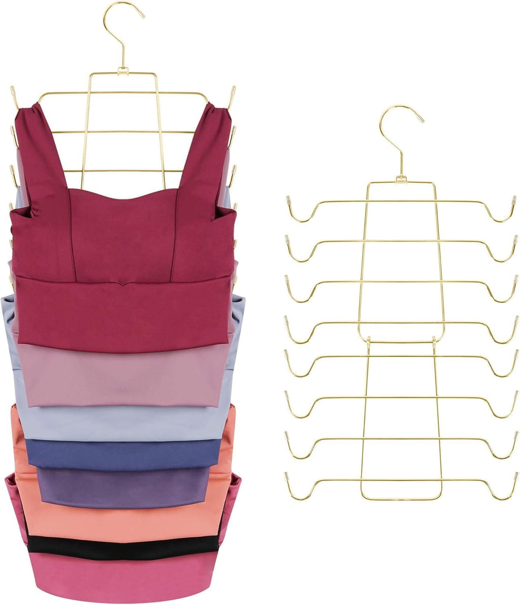 ZEDODIER 3 Pack Tank Top Hanger, Bra Organizer for Closet, Space Saving