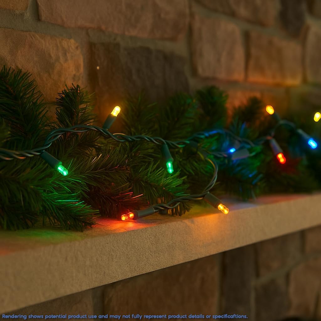 Novelty Lights 8.5 Foot 20 Light Multicolor Mini LED Crafting Lights