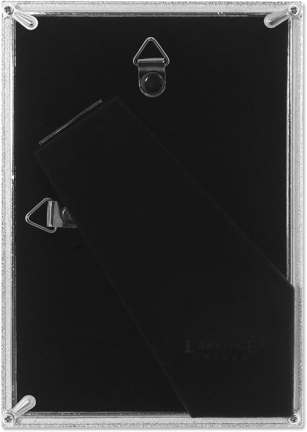 Lawrence Frames Metal Picture Frame with Hammer Effect, 4x6, Silver