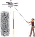 Duster with Extension Pole, 30-100 Inch & Bendable Microfiber Duster Head