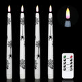 Wondise Halloween Flameless Taper Candles with Remote & Timer