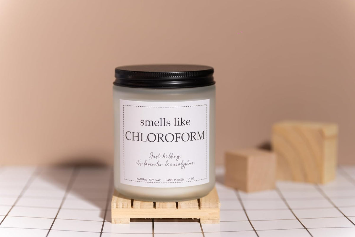 Smells Like Chloroform Candle, True Crime Gifts for Women
