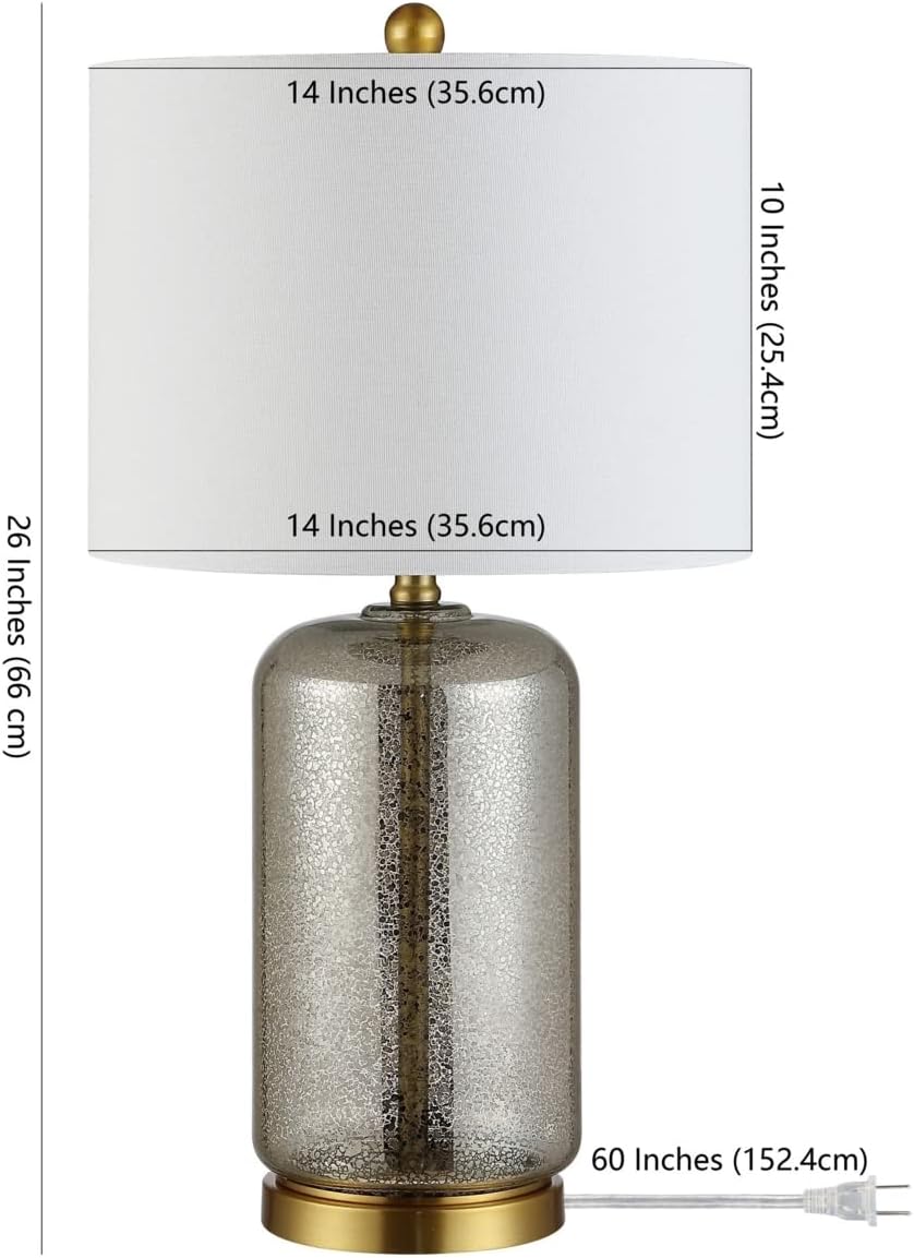 SAFAVIEH Novah Table Lamp, 26" Silver TBL4283A