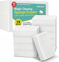 Super Thick Magic Sponge Eraser 10 Pack, 2X Compressed Melamine Sponge
