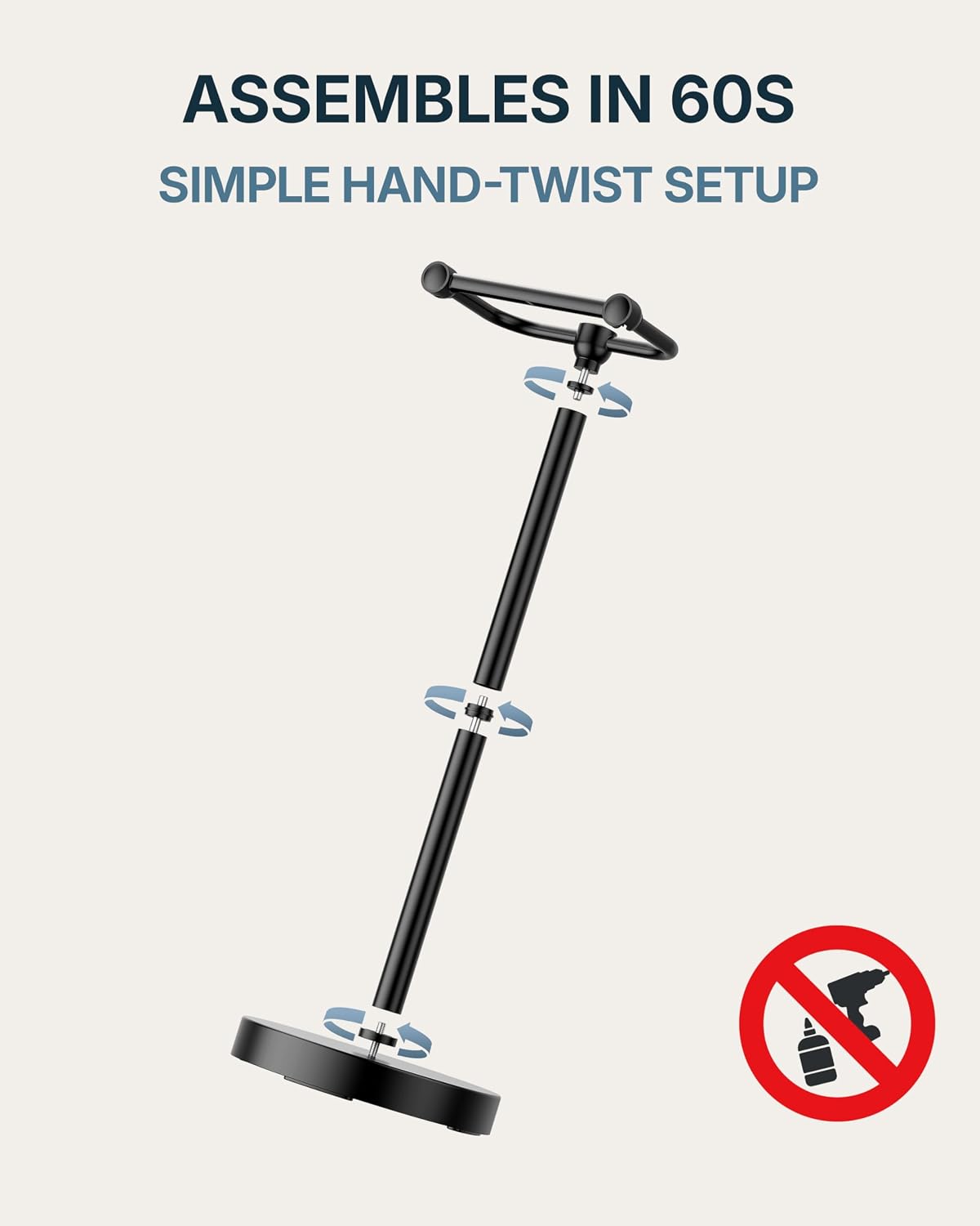 RARXTR Toilet Paper Holder Stand, Modern Bathroom Free Standing Toilet Paper Roll Holder, Stainless Steel Tissue Rack, Rust-Proof & Heavy Stable Base (Matte Black)