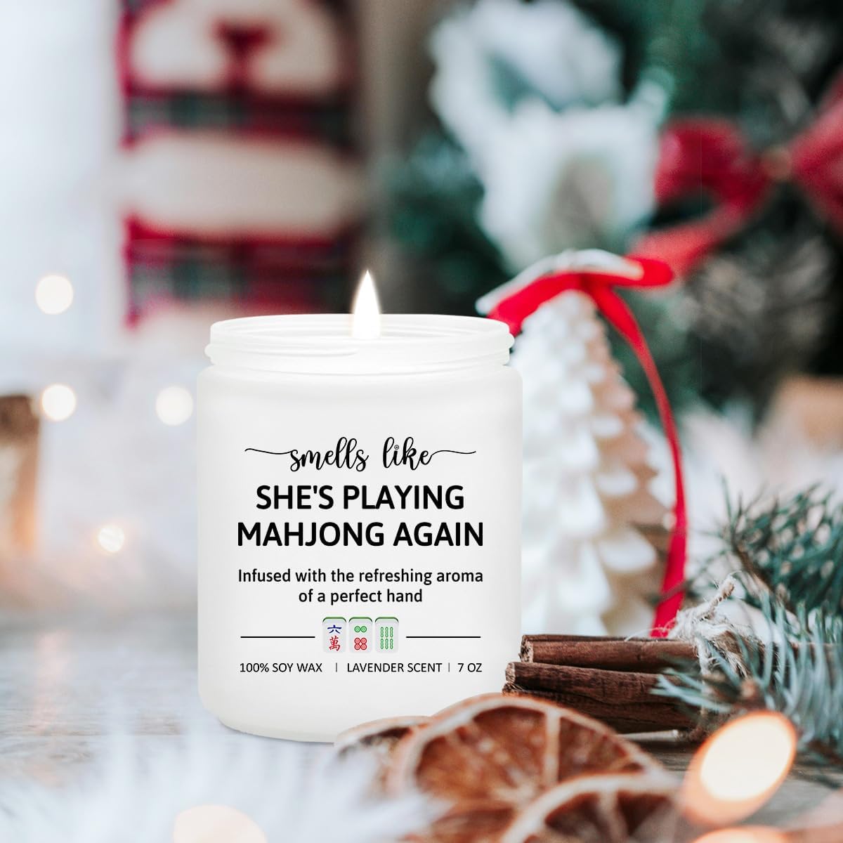 Mahjong Gifts for Women, Mahjong Accessories Gifts, Mah Jong Candle