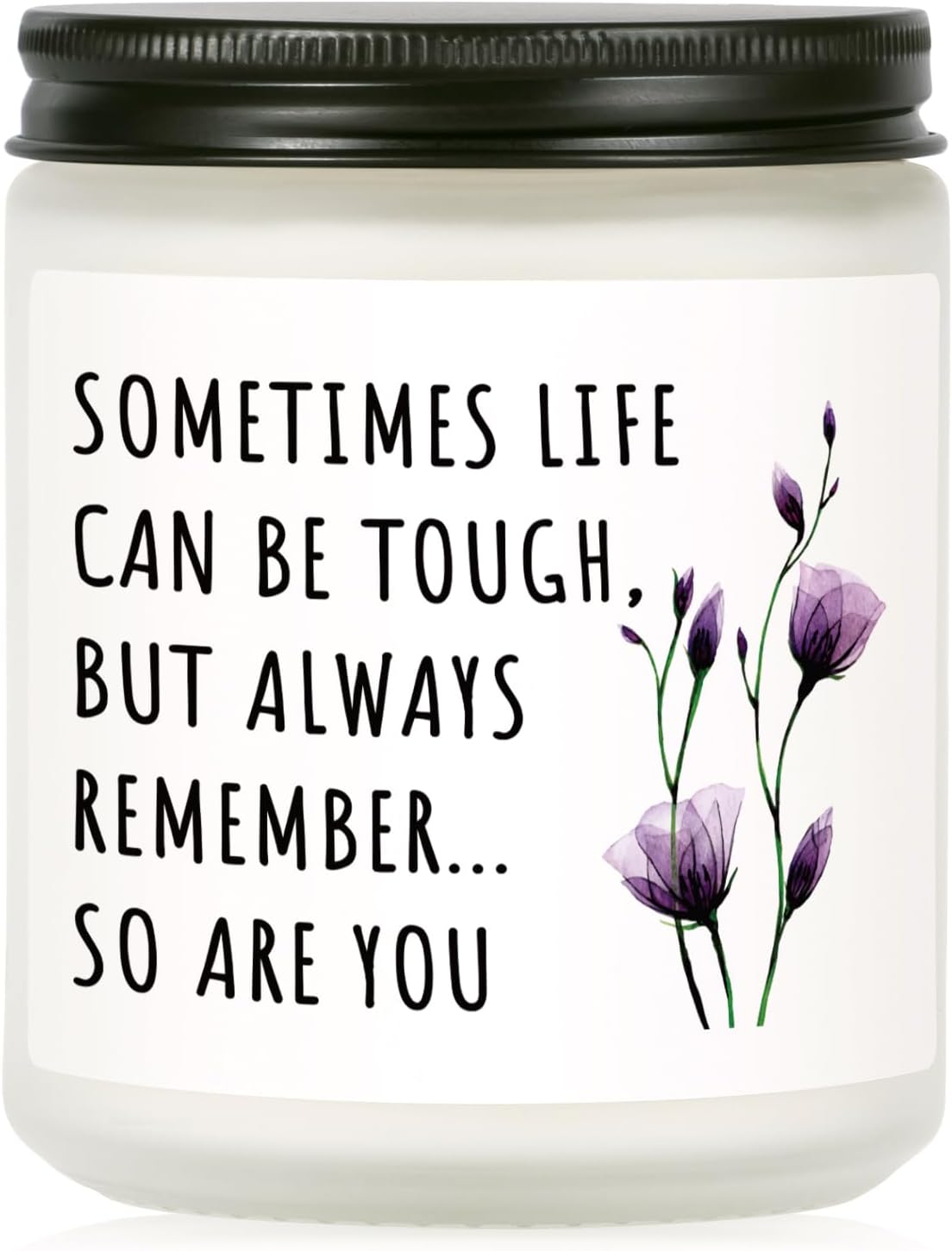 Shqiueos Inspirational Gifts for Women, Cancer Care Lavender Scented Candle