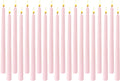 Pale Pink Elegant Taper Candles for Romantic Home Décor and Events