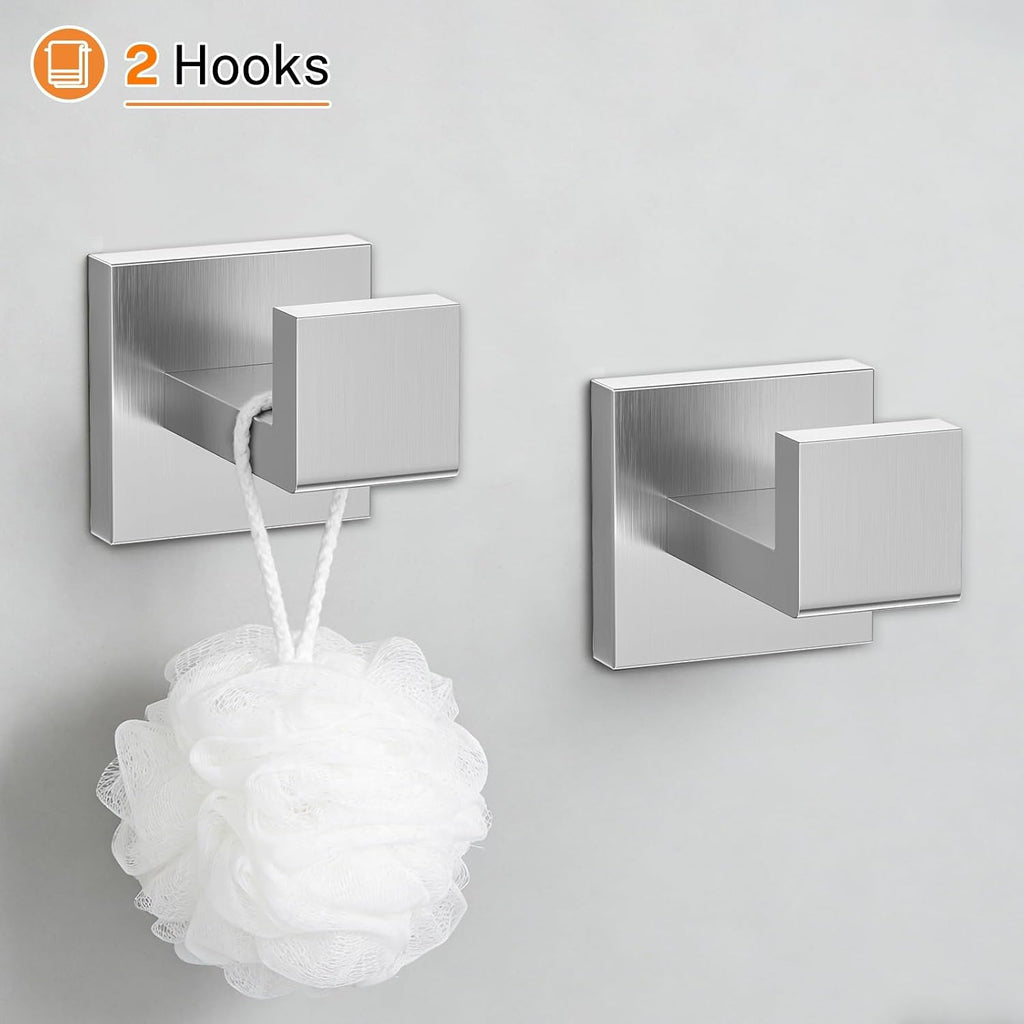 10-Piece Brushed Nickel Bathroom Hardware Set Towel Bar Set Include 23.6 inch Towel Bar,Towel Ring,Toilet Paper Holder Towel Hooks,Stainless Steel Wall Mounted Towel Rack