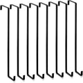 Sratte 8 Pcs Christmas Wreath Hangers for Front Door 14 Inch, Black