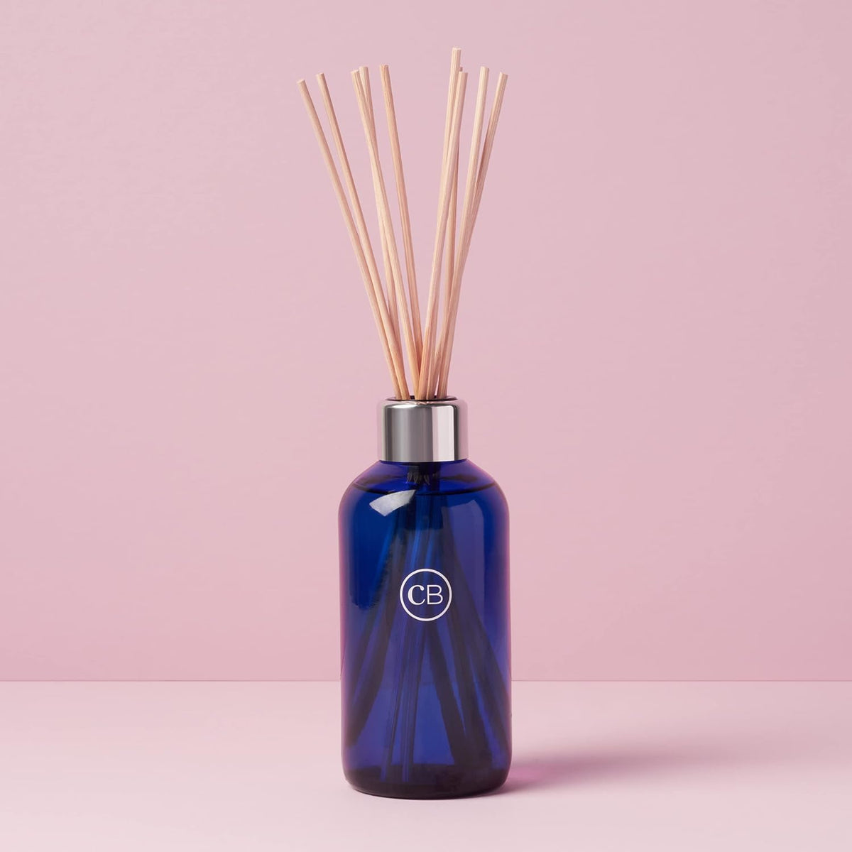 Capri Blue Aloha Orchid Reed Diffuser Set, Includes Sticks, Fragrance Oil, and Glass Bottle, Scented Room Fresheners,Cobalt Color (8 Fl Oz)