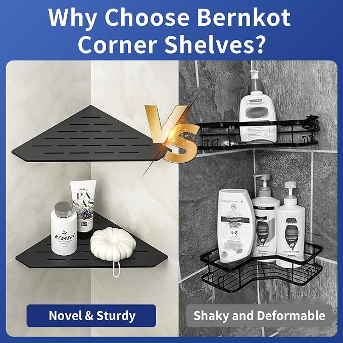 Corner Shower Shelf for Tiled Wall