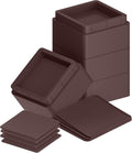 Utopia Bedding Adjustable Bed Risers 3 Inch, Brown, 4-Pack